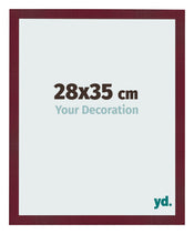 Bilderrahmen 28x35 cm Weinrot Gewischt MDF Bologna Vorne Messe | Yourdecoration.de