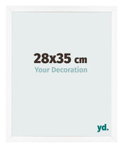 Bilderrahmen 28x35 cm Weiss Matt MDF Bologna Vorne Messe | Yourdecoration.de
