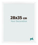 Bilderrahmen 28x35 cm Weiss Matt MDF Bologna Vorne Messe | Yourdecoration.de