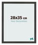 Bilderrahmen 28x35cm Antrazit MDF Bologna Vorne Messe | Yourdecoration.de