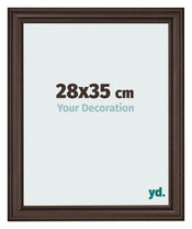 Bilderrahmen 28x35cm Eiche Dunkel MDF Lazio Vorne Messe | Yourdecoration.de