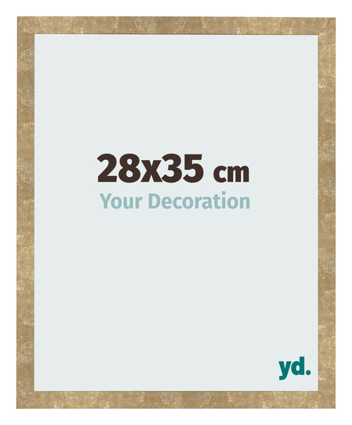 Bilderrahmen 28x35cm Gold Antik MDF Bologna Vorne Messe | Yourdecoration.de