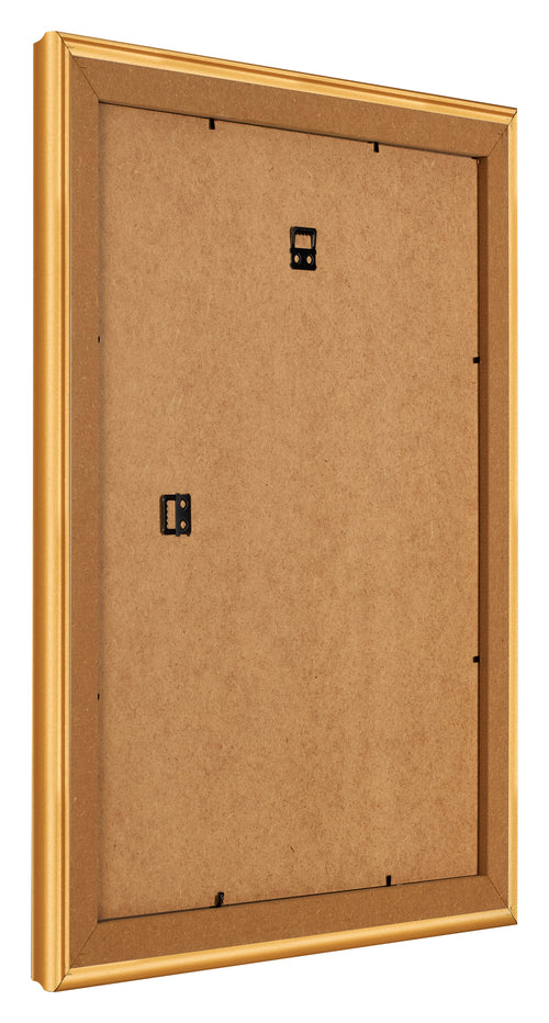 Bilderrahmen 28x35cm Gold Matt MDF Lazio Ruckseite Schrag | Yourdecoration.de