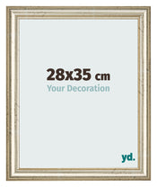 Bilderrahmen 28x35cm Metallglanz MDF Lazio Vorne Messe | Yourdecoration.de