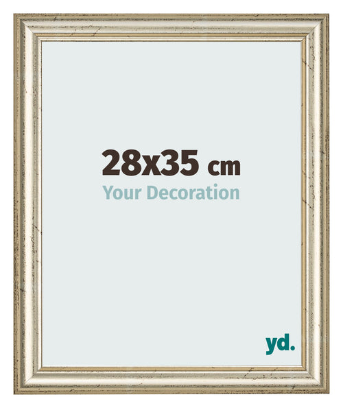 Bilderrahmen 28x35cm Metallglanz MDF Lazio Vorne Messe | Yourdecoration.de