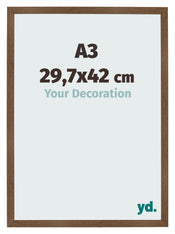 Bilderrahmen 29 7x42 cm A3 Eiche Rustikal MDF Bologna Vorne Messe | Yourdecoration.de