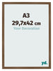 Bilderrahmen 29 7x42 cm A3 Eiche Rustikal MDF Bologna Vorne Messe | Yourdecoration.de