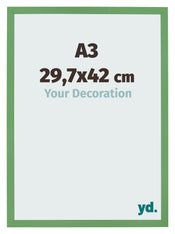 Bilderrahmen 29 7x42 cm A3 Grun MDF Bologna Vorne Messe | Yourdecoration.de