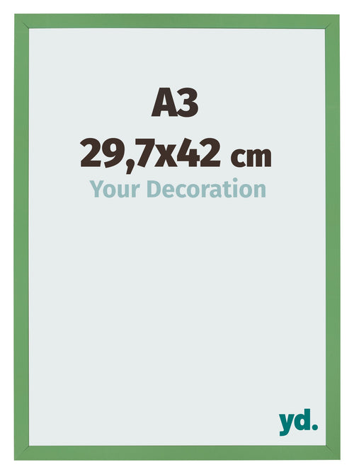 Bilderrahmen 29 7x42 cm A3 Grun MDF Bologna Vorne Messe | Yourdecoration.de