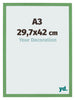 Bilderrahmen 29 7x42 cm A3 Grun MDF Bologna Vorne Messe | Yourdecoration.de