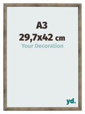 Bilderrahmen 29 7x42 cm A3 Metall Vintage MDF Bologna Vorne Messe | Yourdecoration.de