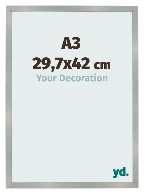 Bilderrahmen 29 7x42cm A3 Aluminium Gebürstet MDF Bologna Vorne Messe | Yourdecoration.de