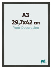 Bilderrahmen 29 7x42cm A3 Antrazit MDF Bologna Vorne Messe | Yourdecoration.de
