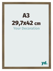 Bilderrahmen 29 7x42cm A3 Bronze Dekor MDF Bologna Vorne Messe | Yourdecoration.de