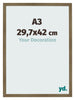 Bilderrahmen 29 7x42cm A3 Bronze Dekor MDF Bologna Vorne Messe | Yourdecoration.de
