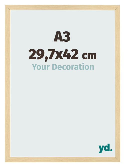 Bilderrahmen 29 7x42cm A3 Buche Dekor MDF Bologna Vorne Messe | Yourdecoration.de
