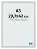 Bilderrahmen 29 7x42cm A3 Edelstahl MDF Bologna Vorne Messe | Yourdecoration.de