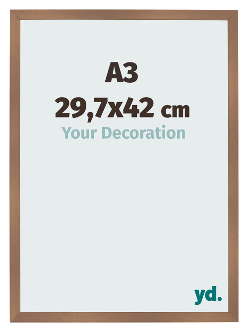 Bilderrahmen 29 7x42cm A3 Kupfer Dekor MDF Bologna Vorne Messe | Yourdecoration.de