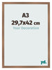 Bilderrahmen 29 7x42cm A3 Kupfer Dekor MDF Bologna Vorne Messe | Yourdecoration.de