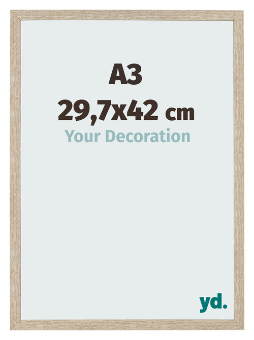 Bilderrahmen 29 7x42cm A3 Sonoma Eiche MDF Bologna Vorne Messe | Yourdecoration.de