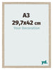 Bilderrahmen 29 7x42cm A3 Sonoma Eiche MDF Bologna Vorne Messe | Yourdecoration.de