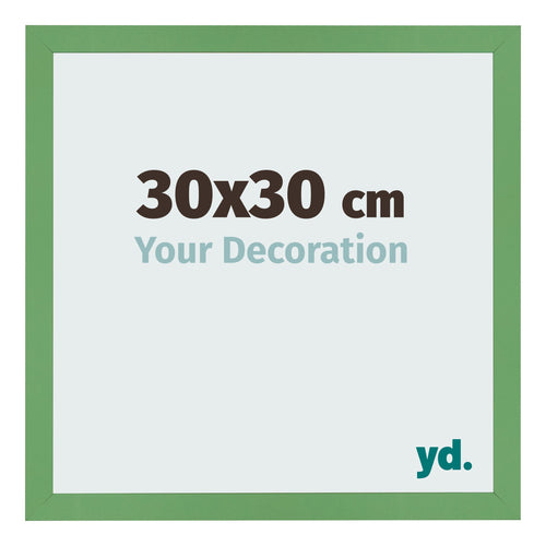 Bilderrahmen 30x30 cm Grun MDF Bologna Vorne Messe | Yourdecoration.de