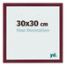 Bilderrahmen 30x30 cm Weinrot Gewischt MDF Bologna Vorne Messe | Yourdecoration.de