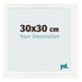 Bilderrahmen 30x30 cm Weiss Hochglanz MDF Bologna Vorne Messe | Yourdecoration.de