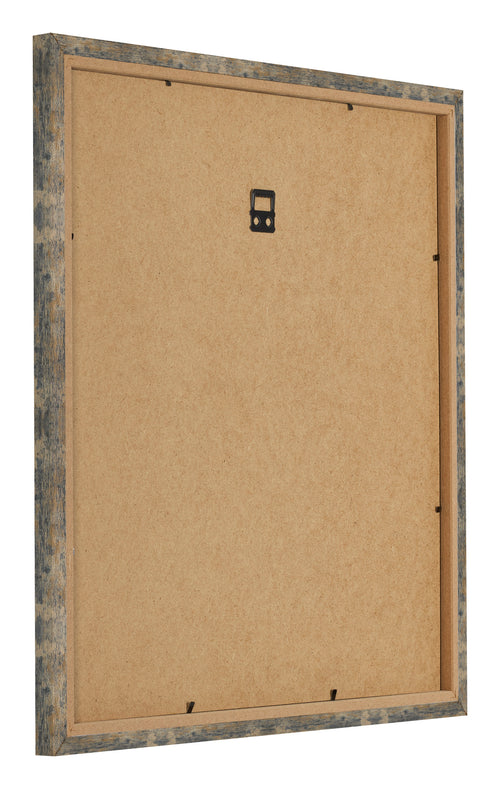 Bilderrahmen 30x30cm Blau Gold Meliert MDF Bologna Ruckseite Schrag | Yourdecoration.de