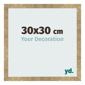 Bilderrahmen 30x30cm Gold Antik MDF Bologna Vorne Messe | Yourdecoration.de