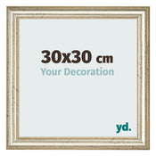 Bilderrahmen 30x30cm Metallglanz MDF Lazio Vorne Messe | Yourdecoration.de
