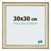 Bilderrahmen 30x30cm Metallglanz MDF Lazio Vorne Messe | Yourdecoration.de