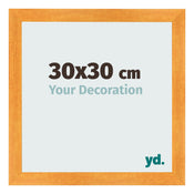 Bilderrahmen 30x30cm Orange MDF Pisa Vorne Messe | Yourdecoration.de