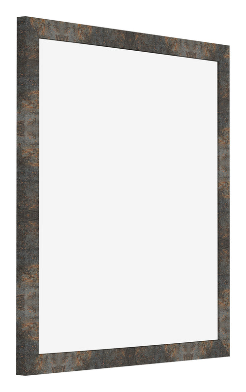 Bilderrahmen 30x30cm Oxidiertes Metall MDF Bologna Vorne Schrag | Yourdecoration.de