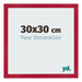 Bilderrahmen 30x30cm Rot MDF Bologna Vorne Messe | Yourdecoration.de