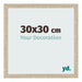 Bilderrahmen 30x30cm Sonoma Eiche MDF Bologna Vorne Messe | Yourdecoration.de