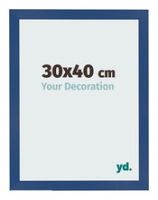 Bilderrahmen 30x40 cm Dunkelblau MDF Bologna Vorne Messe | Yourdecoration.de