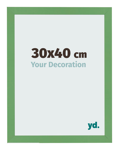 Bilderrahmen 30x40 cm Grun MDF Bologna Vorne Messe | Yourdecoration.de