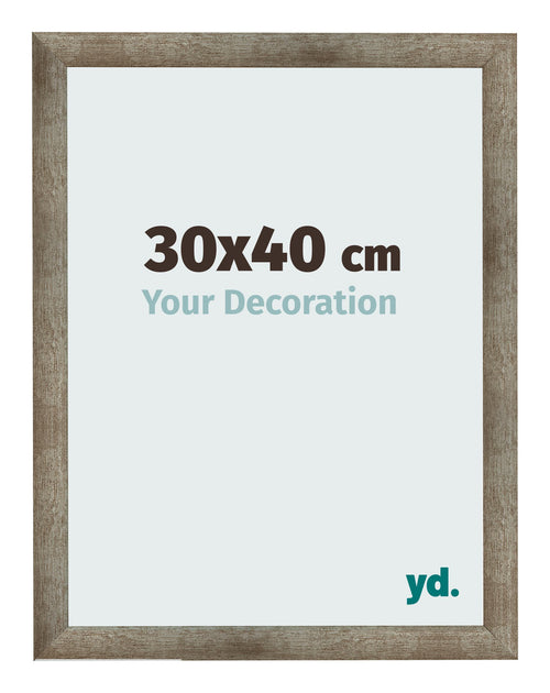 Bilderrahmen 30x40 cm Metall Vintage MDF Bologna Vorne Messe | Yourdecoration.de