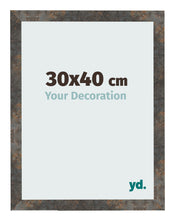 Bilderrahmen 30x40 cm Oxidiertes Metall MDF Bologna Vorne Messe | Yourdecoration.de