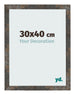 Bilderrahmen 30x40 cm Oxidiertes Metall MDF Bologna Vorne Messe | Yourdecoration.de