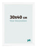 Bilderrahmen 30x40 cm Weiss Matt MDF Bologna Vorne Messe | Yourdecoration.de