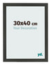 Bilderrahmen 30x40cm Antrazit MDF Bologna Vorne Messe | Yourdecoration.de