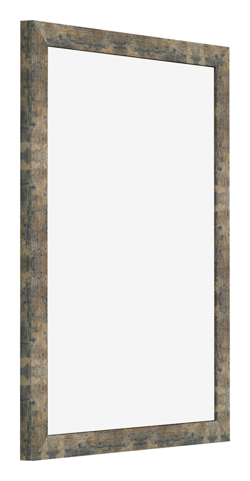 Bilderrahmen 30x40cm Blau Gold Meliert MDF Bologna Vorne Schrag | Yourdecoration.de