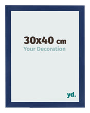 Bilderrahmen 30x40cm Dunkelblau Gewischt MDF Bologna Vorne Messe | Yourdecoration.de