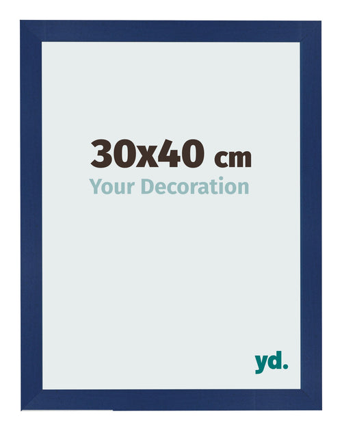 Bilderrahmen 30x40cm Dunkelblau Gewischt MDF Bologna Vorne Messe | Yourdecoration.de