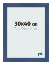Bilderrahmen 30x40cm Dunkelblau Gewischt MDF Pisa Vorne Messe | Yourdecoration.de