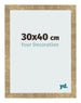Bilderrahmen 30x40cm Gold Antik MDF Bologna Vorne Messe | Yourdecoration.de