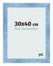 Bilderrahmen 30x40cm Hellblau Gewischt MDF Pisa Vorne Messe | Yourdecoration.de