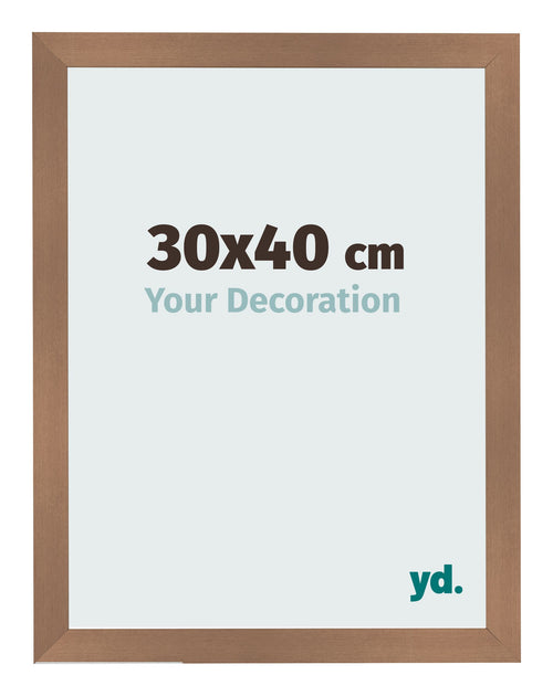 Bilderrahmen 30x40cm Kupfer Dekor MDF Bologna Vorne Messe | Yourdecoration.de